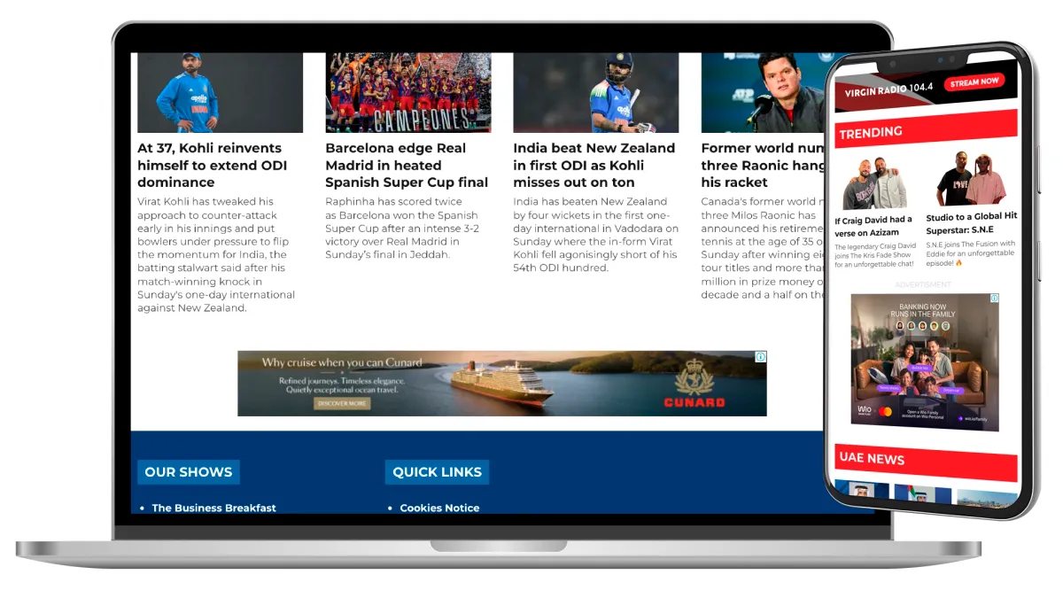 Running Display Ads on Radio Station Websites in the UAE